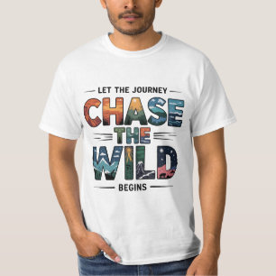T-shirt Partez à l'aventure nature sauvage
