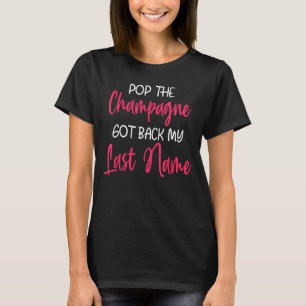 T-shirt Parti Divorce Nouveau Divorcé Soutien pour le Divo