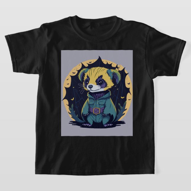 T-shirt Parti Éffrayant du Ferret (Poser)