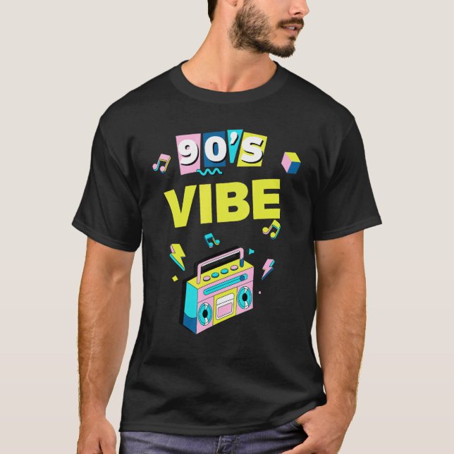 T-shirt Parti esthétique rétro 90s Vibe Nostalgic 90's (Devant)
