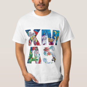 T-SHIRT PARTI MUSICAL PÈRE NOËL XMAS / SERENADE DE PENGUIN