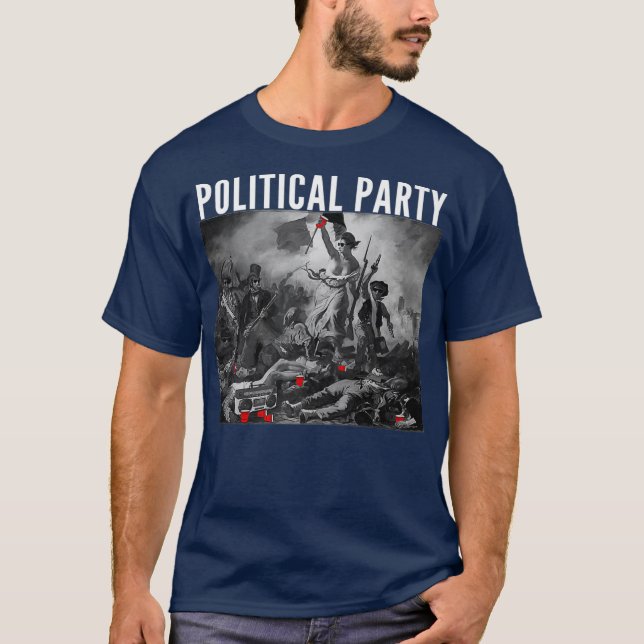 T-shirt Parti politique amusant Bière de la Révolution Fra (Devant)