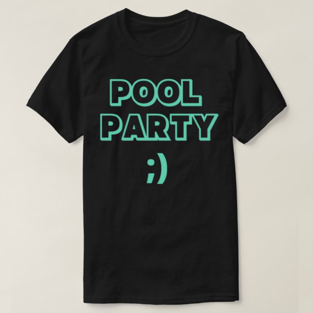 T-SHIRT PARTI POOL (Design devant)