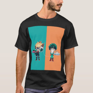 T-shirt partie de couverture de bakugou + bakudeku