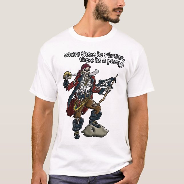 T-shirt Partie de pirate ! (Devant)