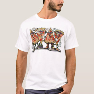 T-shirt Partie de pizza