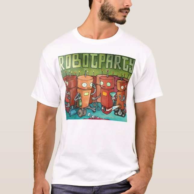 T-shirt Partie de robot (Devant)