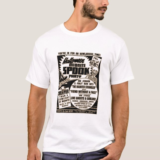 T-shirt Partie de spectre de Halloween Midnite (Devant)
