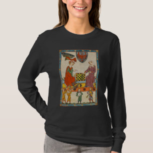 T-shirt Partie d'échecs Codex Manesse XIVe siècle