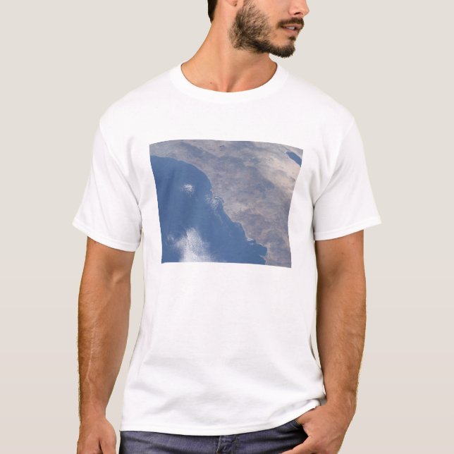 T-shirt Partie sud de la Californie vue depuis l'espace (Devant)