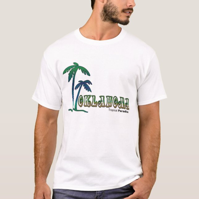 T-shirt Partie tropicale de paradis de l'Oklahoma… (Devant)