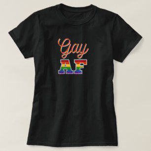 T-shirt Parties scintillant arc-en-ciel orange Gay