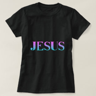 T-shirt Parties scintillant bleue rose mignonne Nom de Jés