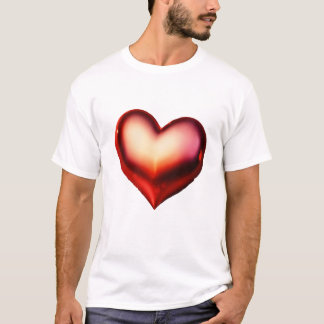 T-shirt Parties scintillant Coeur Amour Étincelant
