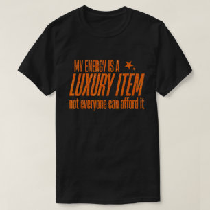 T-shirt Parties scintillant de luxe Energy Quote Attitude 