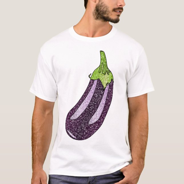 T-shirt Parties scintillant Eggplant (Devant)