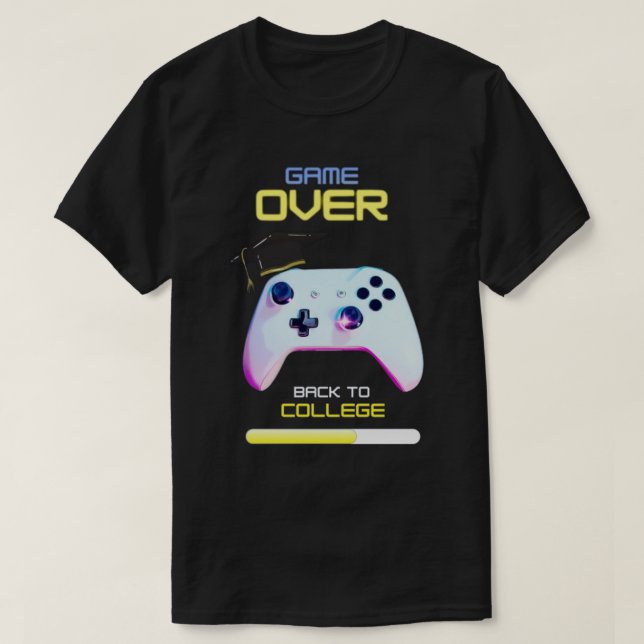 T-shirt parties scintillant jaune bleu brillant retour à l (Design devant)