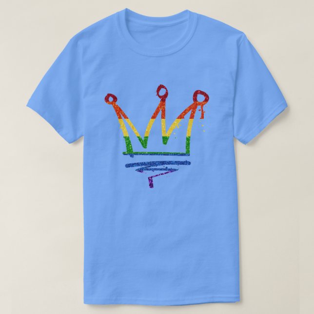 T-shirt PARTIES SCINTILLANT LGBT Rainbow Pride (Design devant)