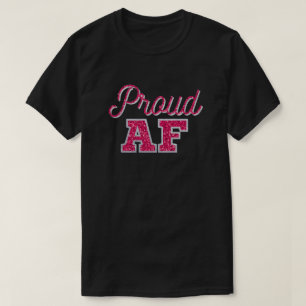 T-shirt Parties scintillant magenta Fière AF
