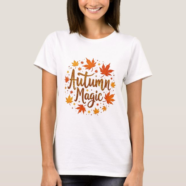 T-shirt Parties scintillant magique d'automne (Devant)