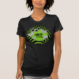 T-shirt Parties scintillant Rock Star Zebra en arg