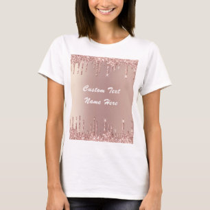 T-shirt Parties scintillant rose Gold Blush Drivers T-Shir