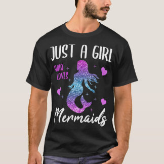 T-shirt Parties scintillant Sirène Femmes Filles Coeurs Ca