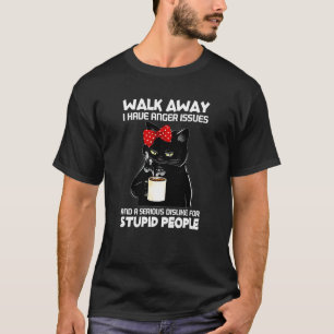 T-shirt Partir J'Ai Des Problèmes De Colère N'Aime Pas Les