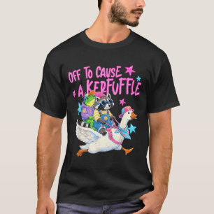 T-shirt Partir pour causer une pagaille grenouille raton l