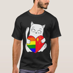 T-shirt Partisan fière de l'animal de l'allie de chat de C