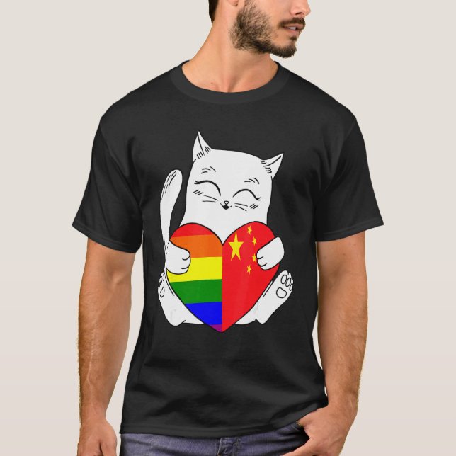 T-shirt Partisan fière de l'animal de l'allie de chat de C (Devant)