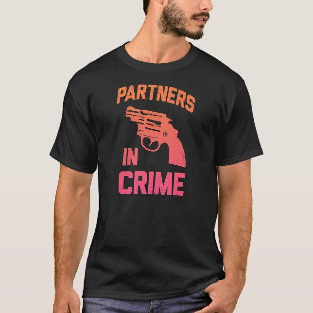 T-shirt Partners - dedans - le crime (Devant)
