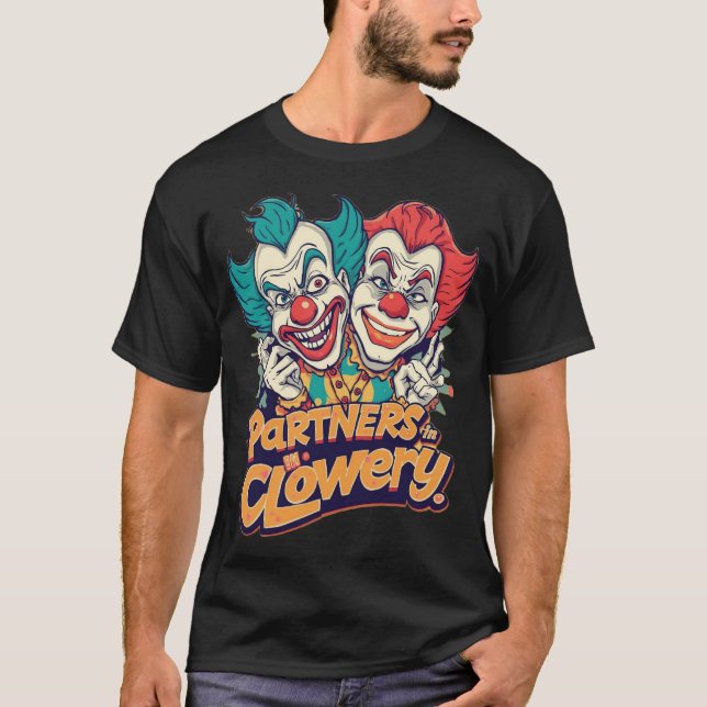 T-shirt Partners in Clowery (Funny Clown Pun) (Devant)