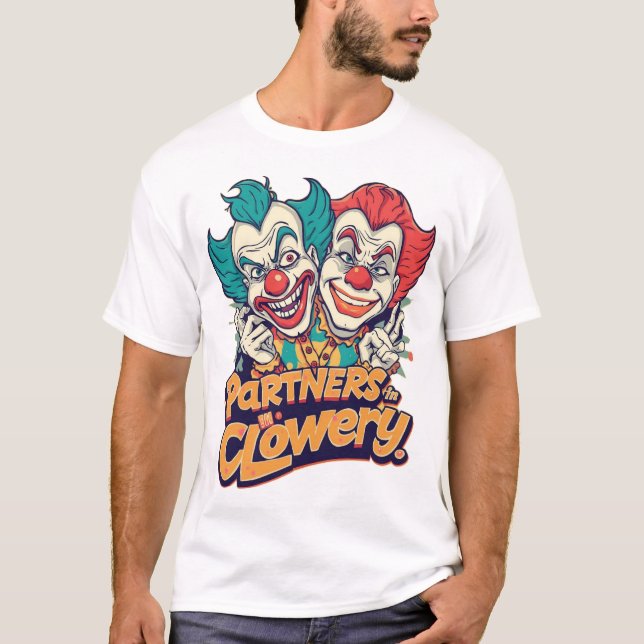 T-shirt Partners in Clowery (Funny Clown Pun) (Devant)