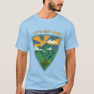 T-shirt Partons perdus randonnée vintage