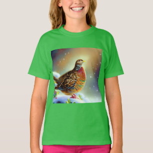 T-shirt Partridge de Noël 3