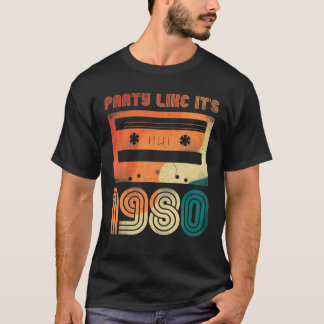 T-shirt Party Like It's 1980 Retro 80S Party Outfit Costum
