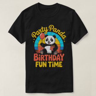 T-shirt Party Panda Birthday Tee