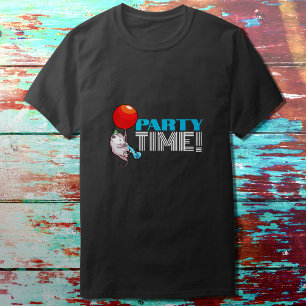 T-shirt PARTY TIME! Partie Possum Funny Opossum Texte lége