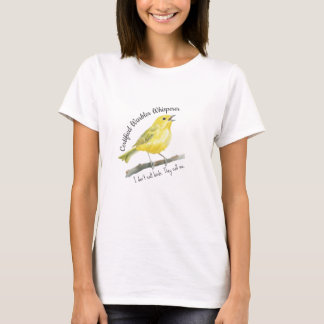 T-shirt Paruline Certifiée Whisperer Drôle Cadeau Oiseau D