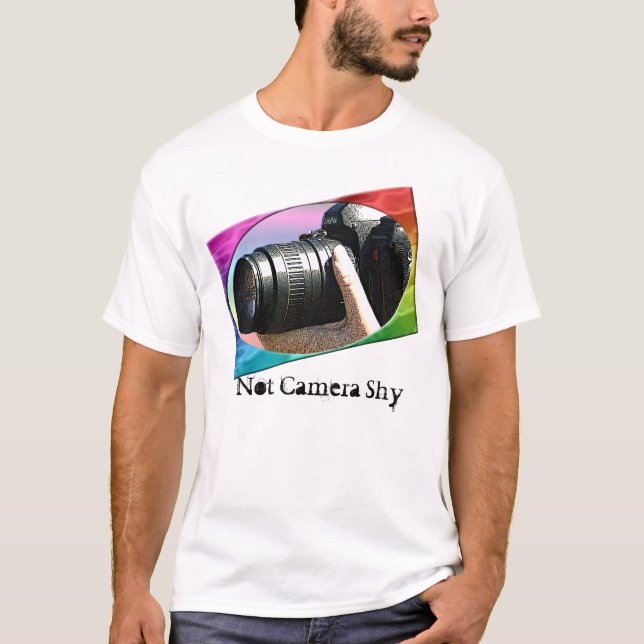 T-shirt Pas appareil-photo timide (Devant)