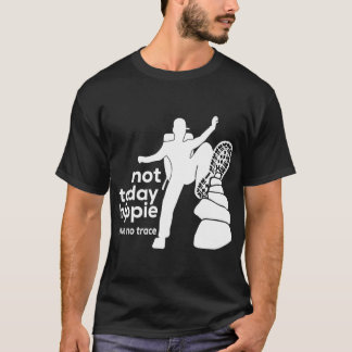 T-shirt Pas Aujourd'Hui Hippie Laisser Pas De Trace T-Shir