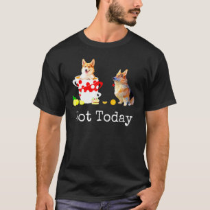 T-shirt Pas aujourd'hui joli corgi chien la folle fête du