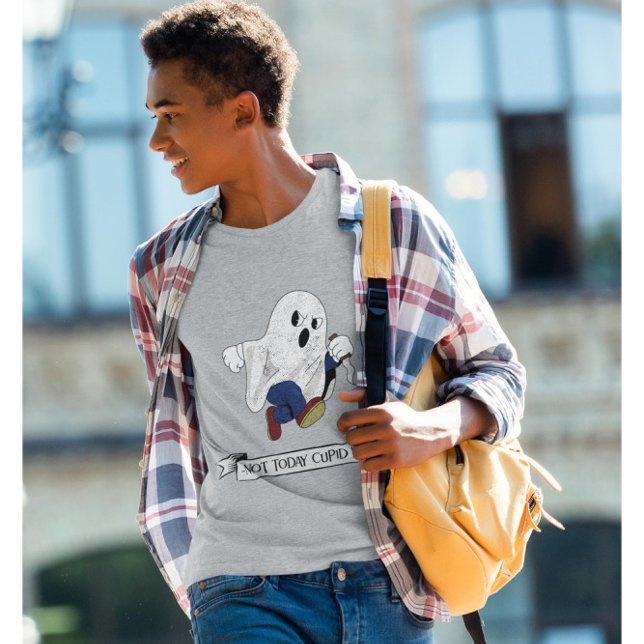 T-shirt Pas aujourd'hui mou, la Saint Valentin - Fantôme d (Créateur téléchargé)