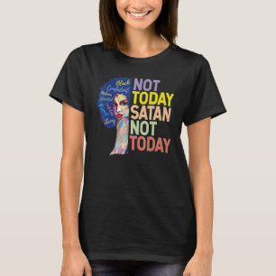 T-shirt Pas Aujourd'Hui Satan Pas Aujourd'Hui Avec Africai