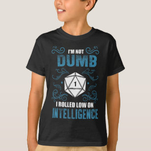 T-shirt Pas Bête - Joueur de Jdr de Table à Faible Intelli