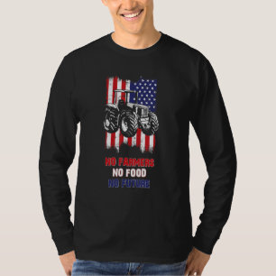 T-shirt Pas d'agriculteurs, pas de nourriture, pas d'aveni