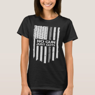 T-shirt Pas d'armes à feu Il suffit d'incliner le drapeau