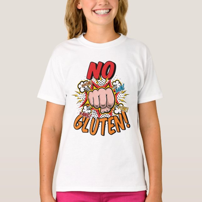 T-shirt Pas de bande dessinée gluten (Devant)