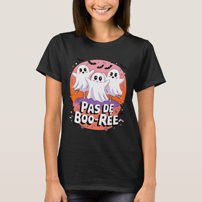T-shirt Pas De Boo-rée Ghost Ballet Danse Professeur Funny (Devant)
